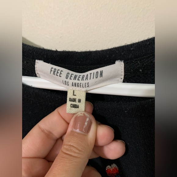 Snake and flower embroidered sweater - Picture 4 of 8